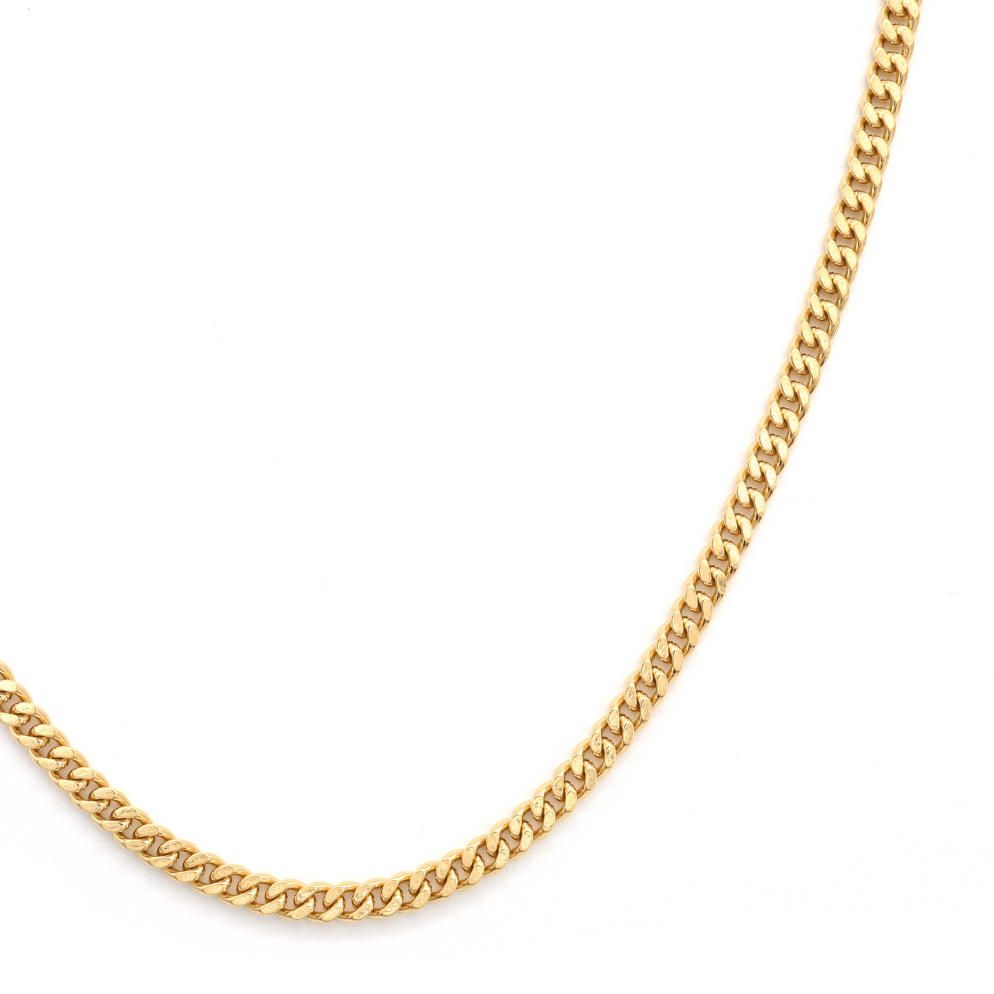 18K Gold Curb Japan Chain