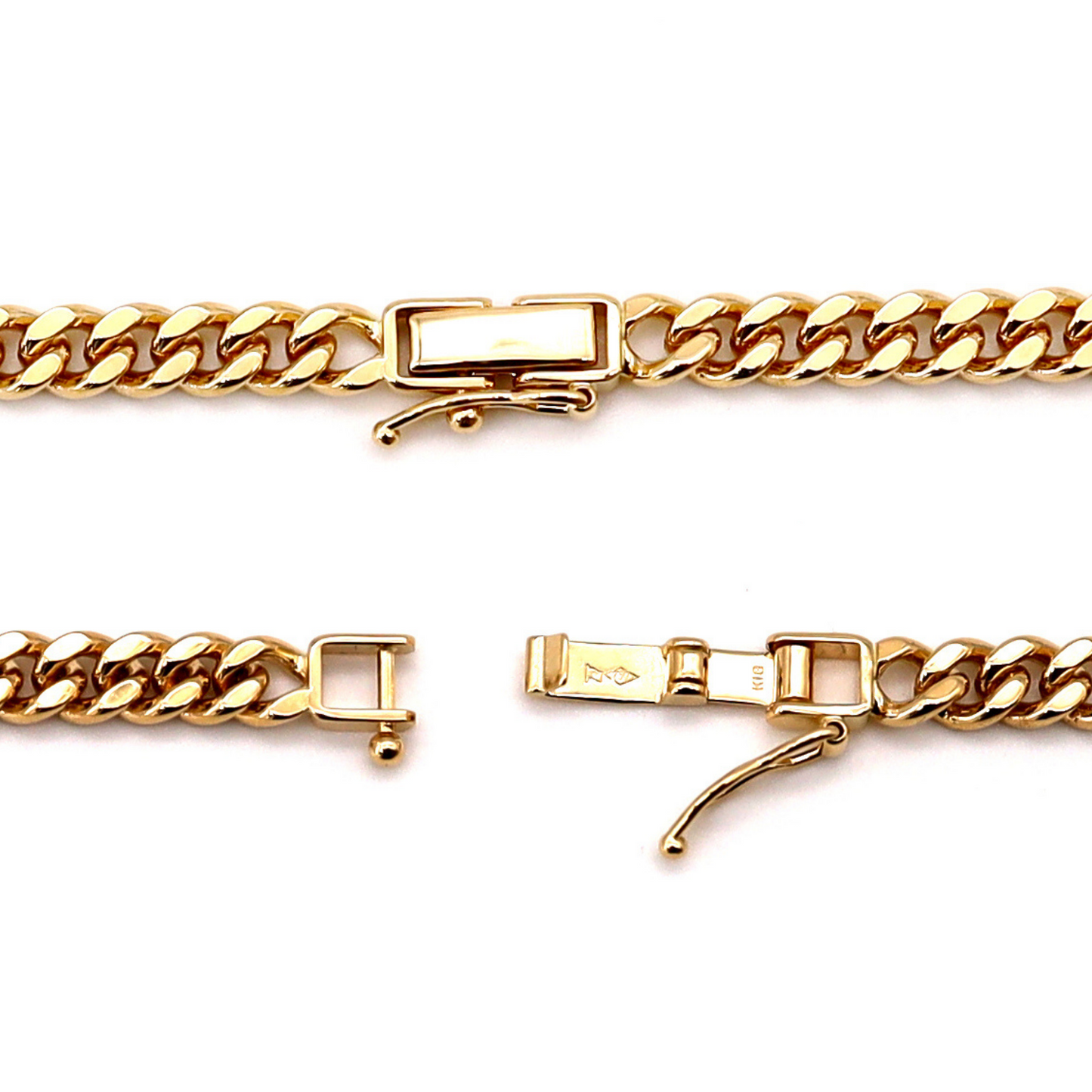 18K Gold Curb Japan Chain