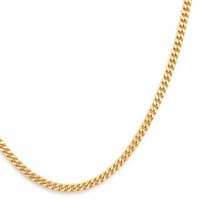 18K Gold Curb Japan Chain