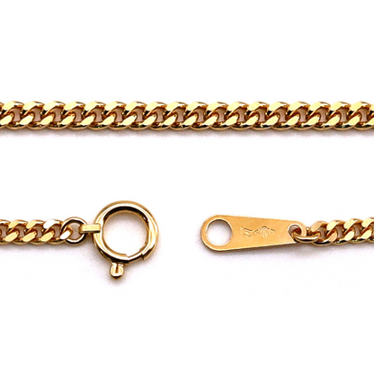 18K Gold Curb Japan Chain